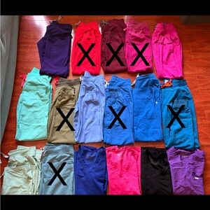 Figs scrub pants and tops